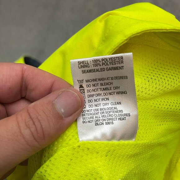 ALTURA Jacket Mens Hi Vis Yellow Night Vision Cycling Reflective Full Zip XXL - Picture 8 of 12